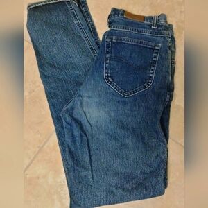 LEE Vintage 90's High Rise Mom Jeans Blue Denim Waist Size 28